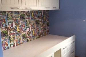 Kids bed with drawers